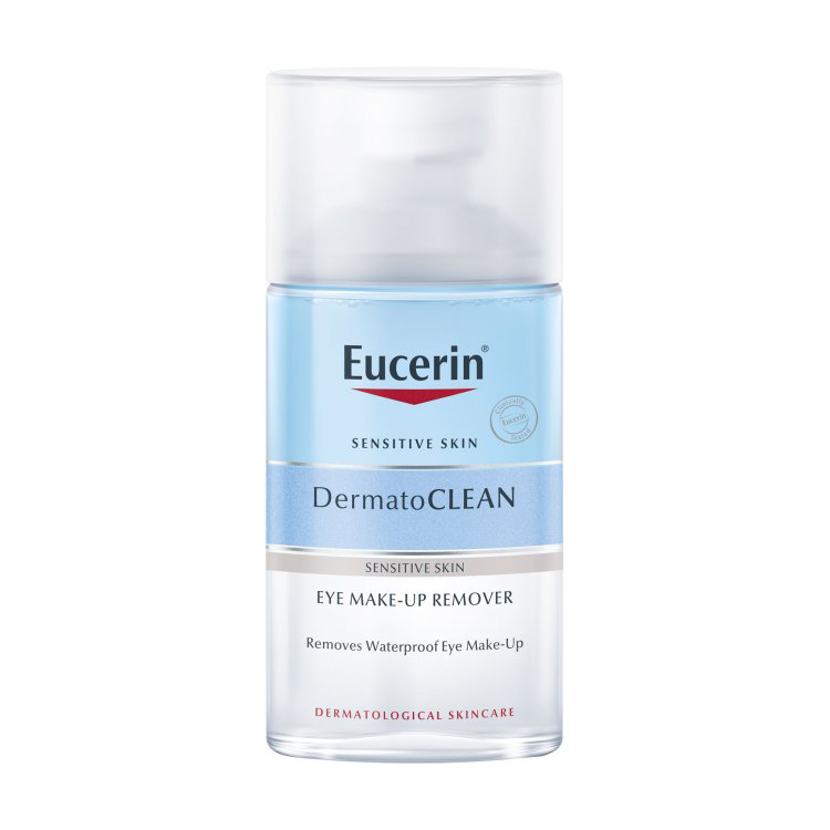 Двофазний засіб для зняття макіяжу з очей Eucerin DermatoClean Waterproof Eye Make-Up Remover, 125 мл